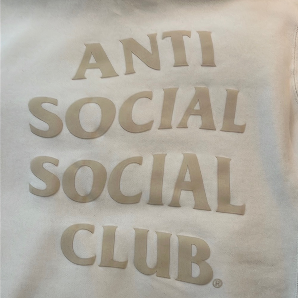 Anti Social Social Club Cream Hoodie